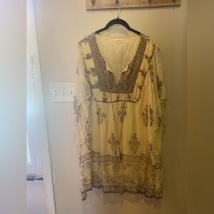 Vijay Singh cream colored dress. Size XXL.​